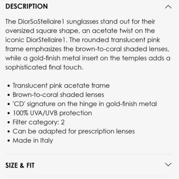 DIOR SoStellaire1 Translucent Pink Square Sunglasses - Picture 4 of 11